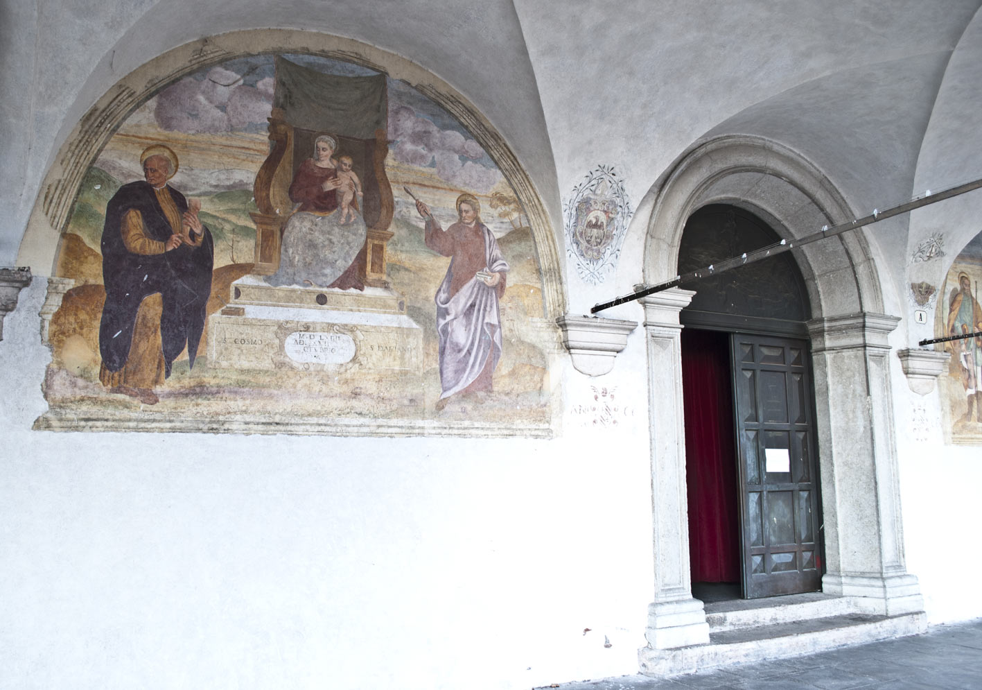 ingresso della chiesa di San Rocco a Belluno